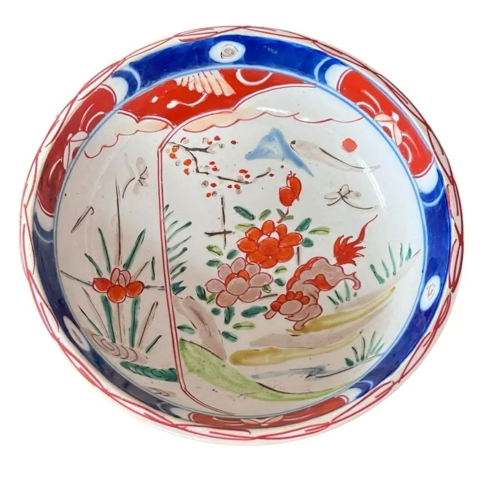 Japanese Imari Hand Painted Porcelain Bowl